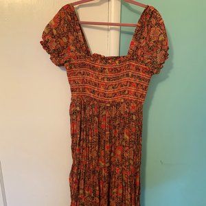 NWT Free People Getaway Midi Dress (L)
